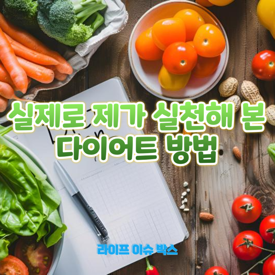 실제로 제가 실천해 본 다이어트 방법