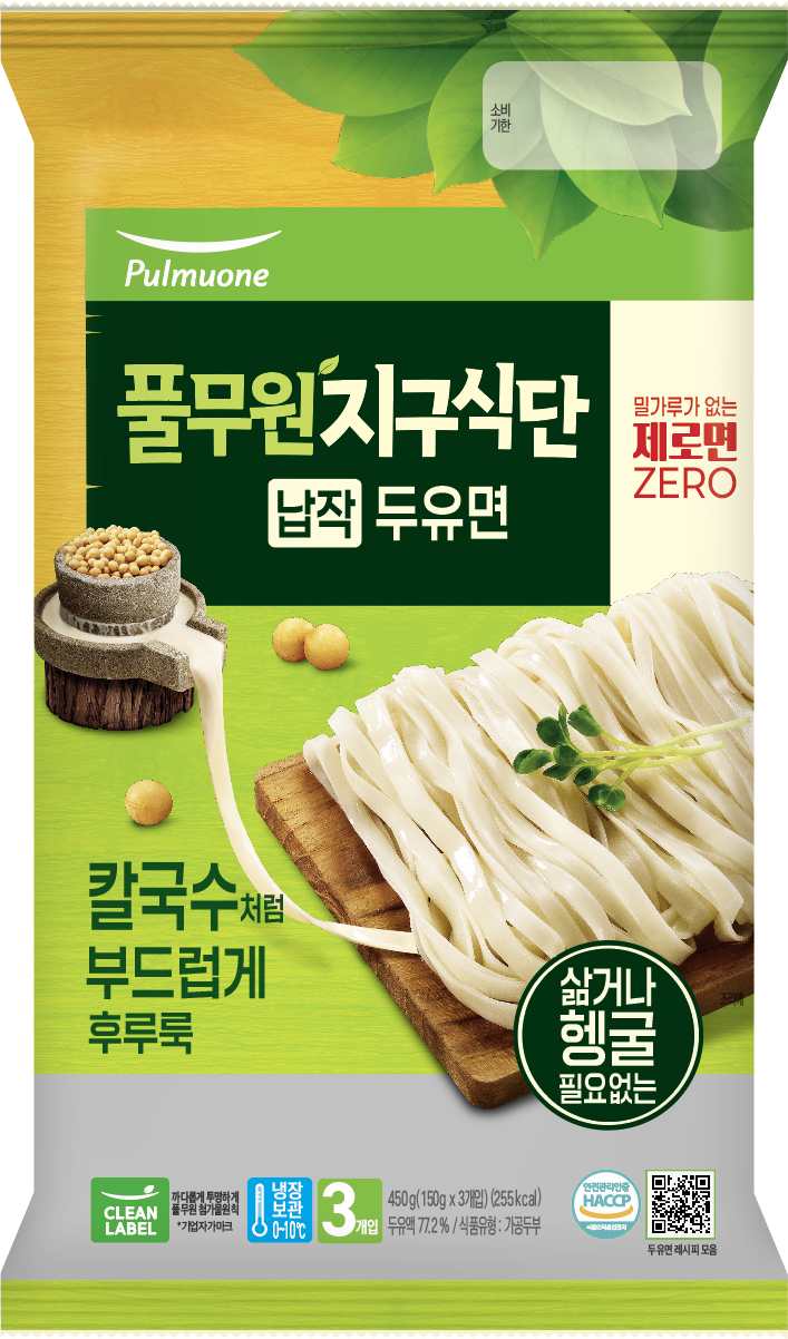 납작 두유면