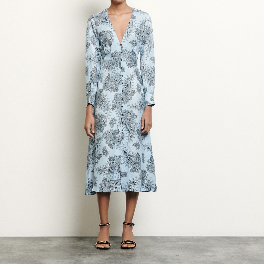 산드로페이즐리원피스 beane 티파니맥시원피스