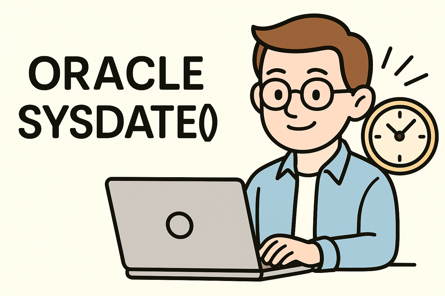 오라클 SYSDATE() 현재 날짜와 시간 조회하는 가장 쉬운 방법