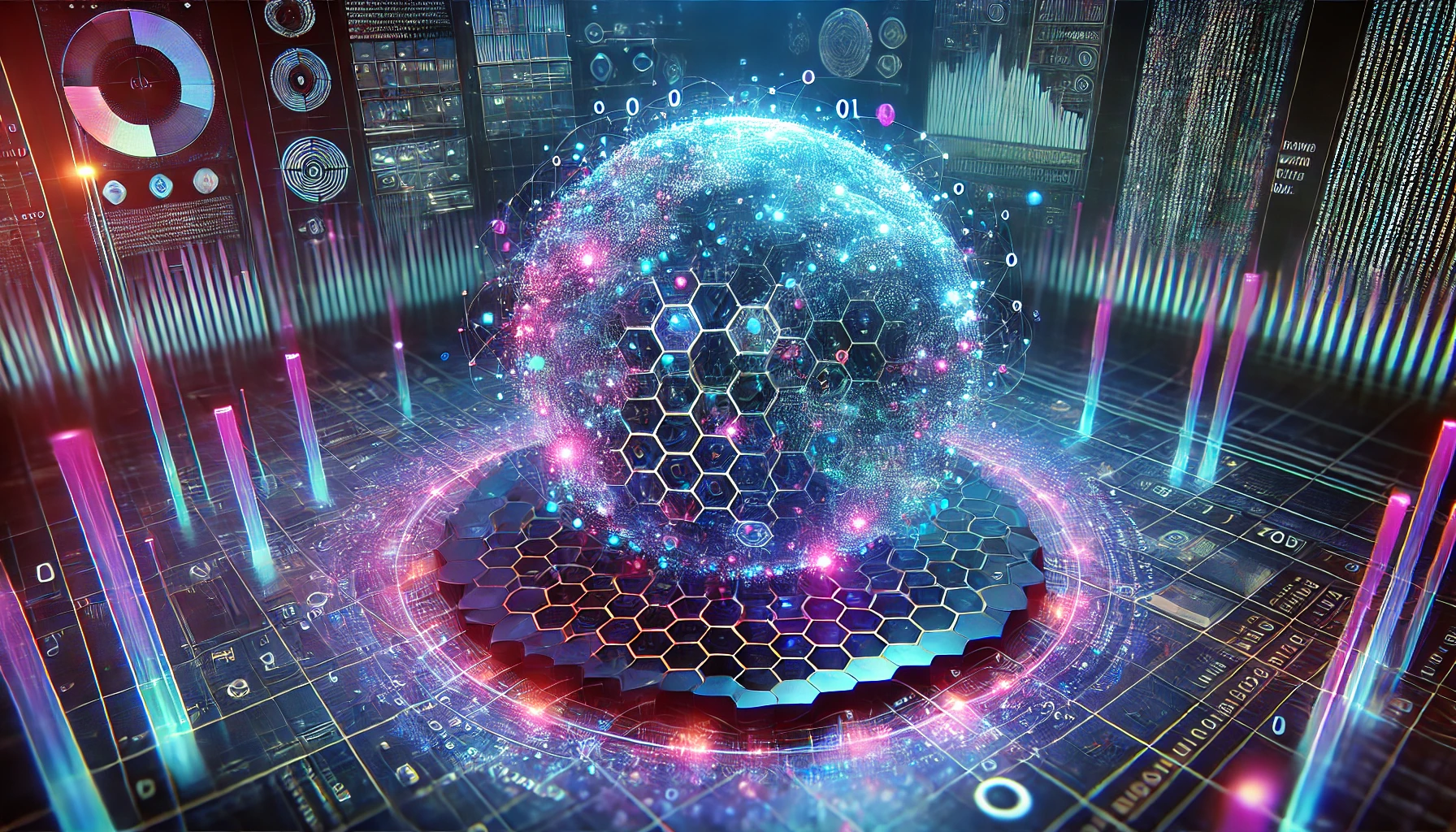 AI 합성 데이터를 떠올리게 하는 이미지