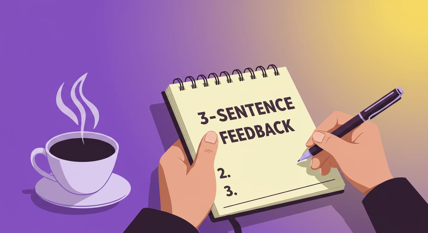 하루 3문장 셀프 피드백: 인생을 바꾸는 가장 쉬운 방법