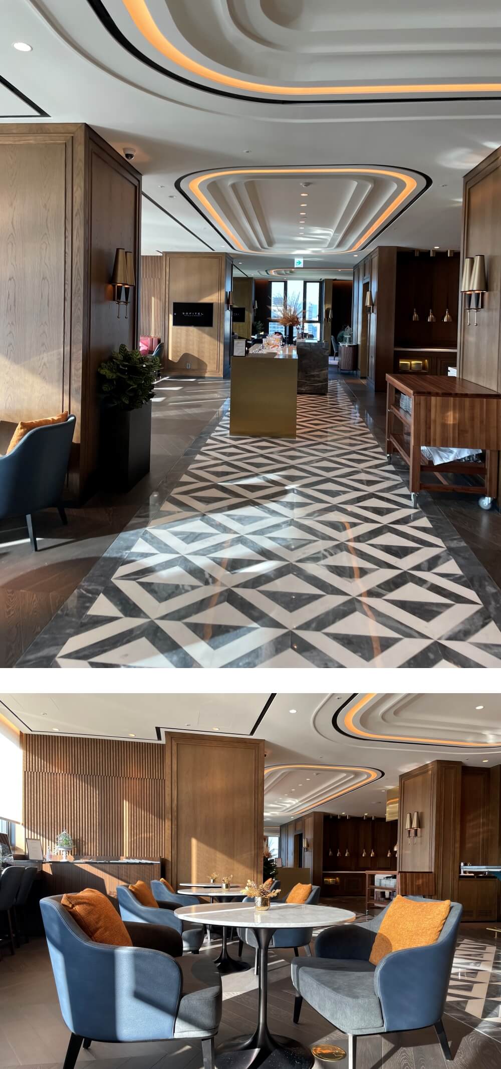 서울 잠실 소피텔 - 32층 클럽 밀레짐 내부 모습