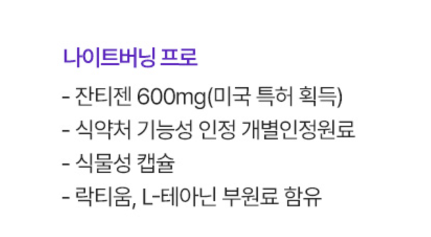 푸응 나이트버닝 다이어트