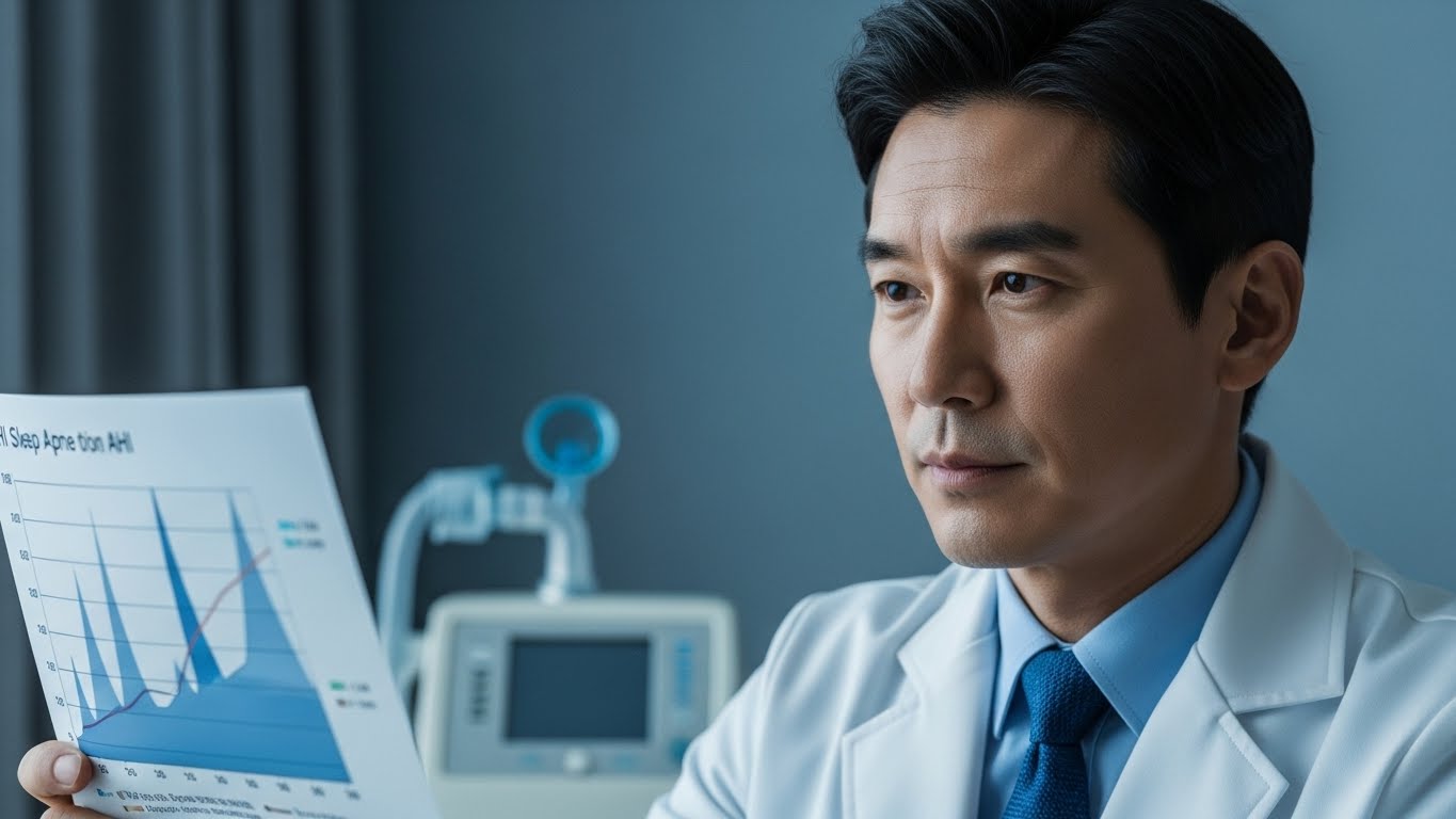 코골이가 위험하다? 중등도 이상 수면무호흡증 AHI 진단과 필수 치료법 가이드