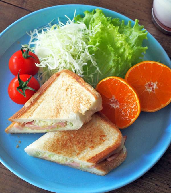 샌드위치 메이커 없어 샌드위치 누르기 만들기,핫샌드 만들기