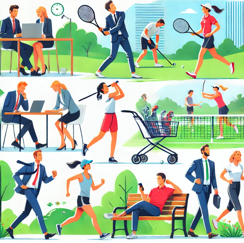 직장인들이 즐기는 인기 스포츠 관련 사진