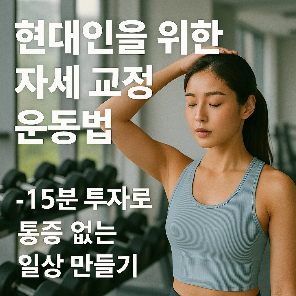 현대인을 위한 자세 교정 운동법 - 15분 투자로 통증 없는 일상 만들기