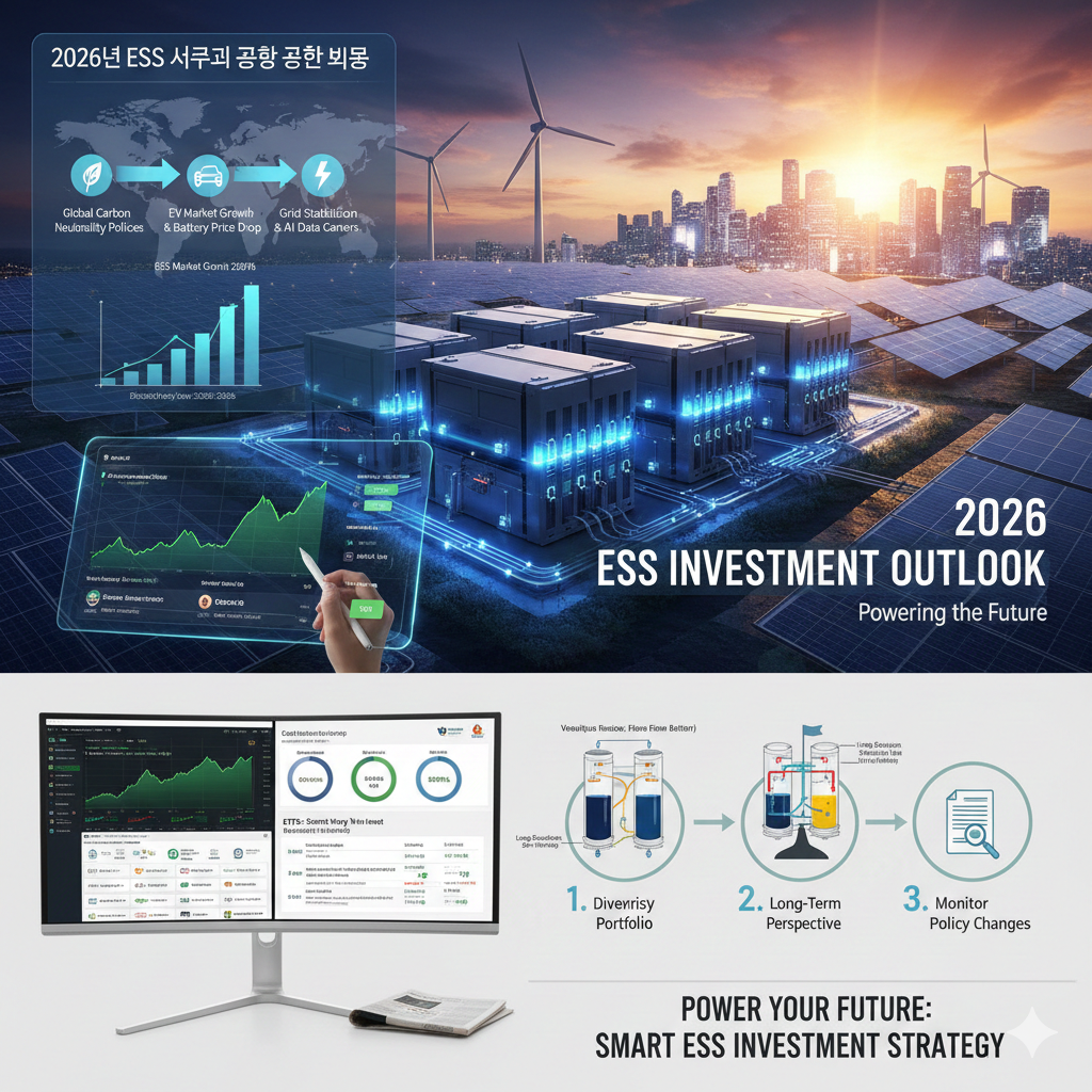 2026년 ESS(에너지저장장치) 투자 전망: 유망 상품 및 성공 전략 완벽 정리
