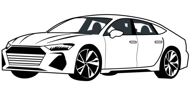 승용차-스케치-그림