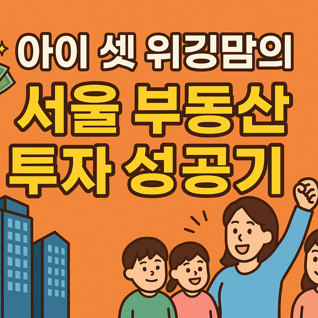 아이 셋 워킹맘의 서울 부동산 투자 성공기 &ndash; 1년 실전 끝에 잡은 1호기