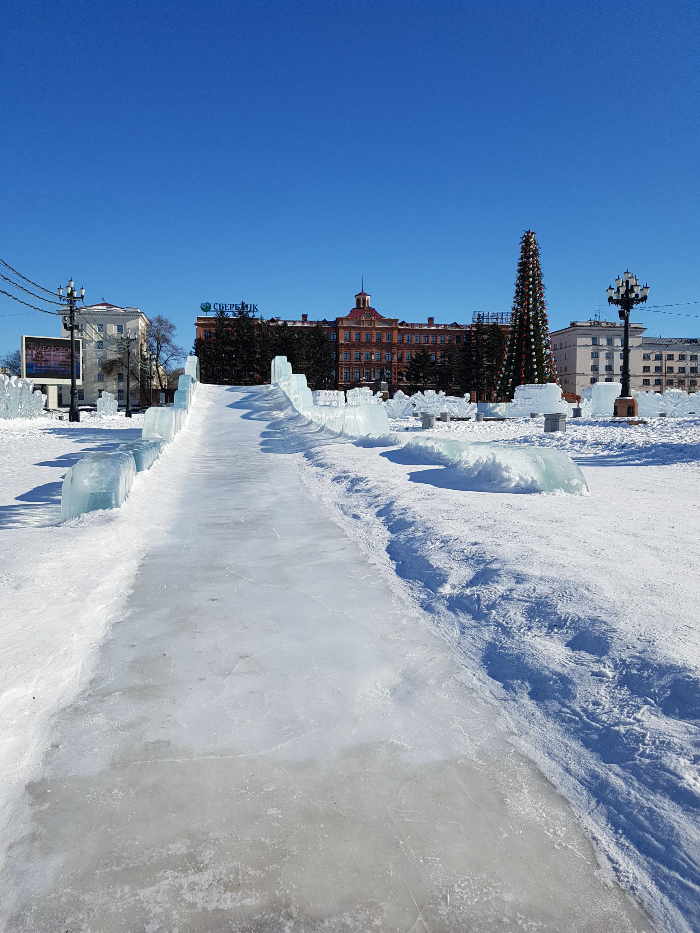 하바롭스크 광장의 전경