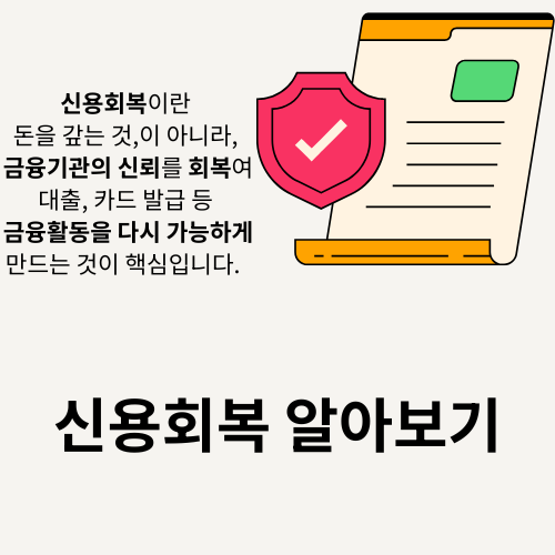 신용회복 완벽 가이드-신용불량자도 다시 일어설 수 있는 현실적 방법