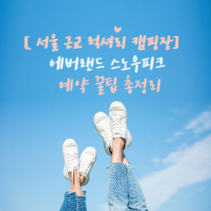 서울 근교 럭셔리 캠핑장, 에버랜드 스노우피크 예약