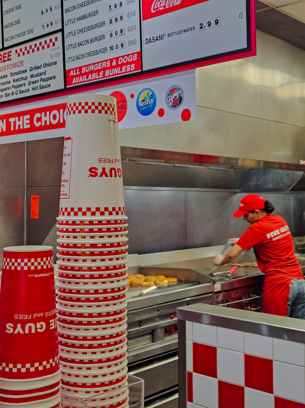 캐나다 밴쿠버 파이브 가이즈 조리