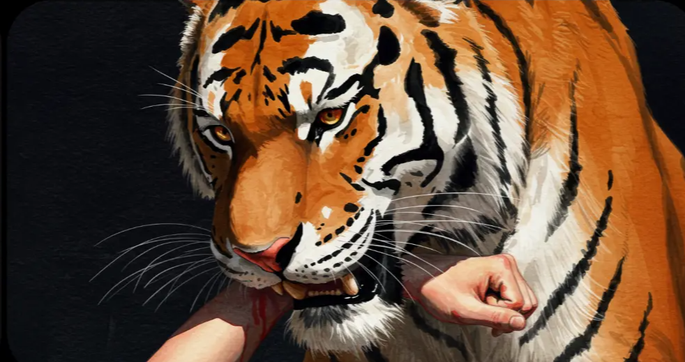 호랑이에게 물리는 꿈해몽