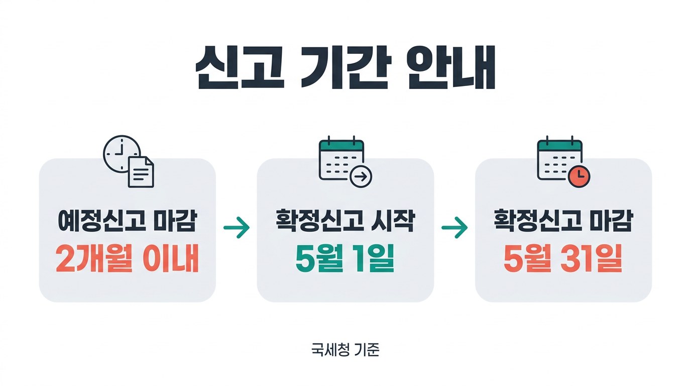 양도소득세 신고방법 신고 기간 안내