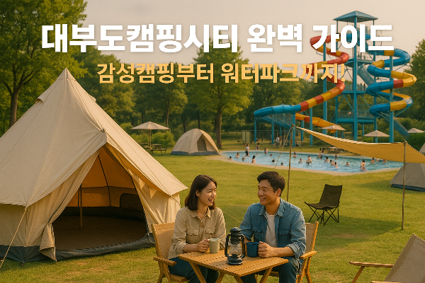 대부도캠핑시티 완벽 가이드｜감성캠핑부터 워터파크까지!