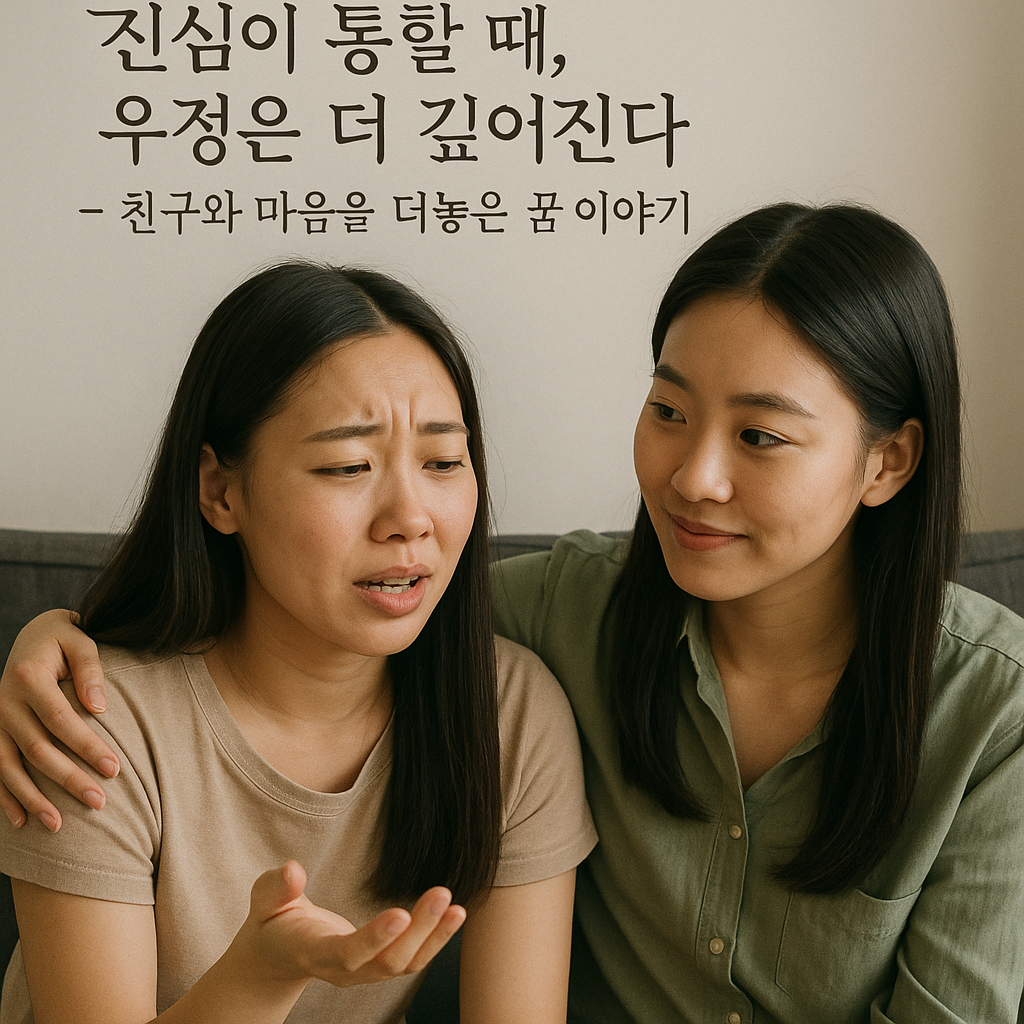 친구와 마음을 터놓은 꿈