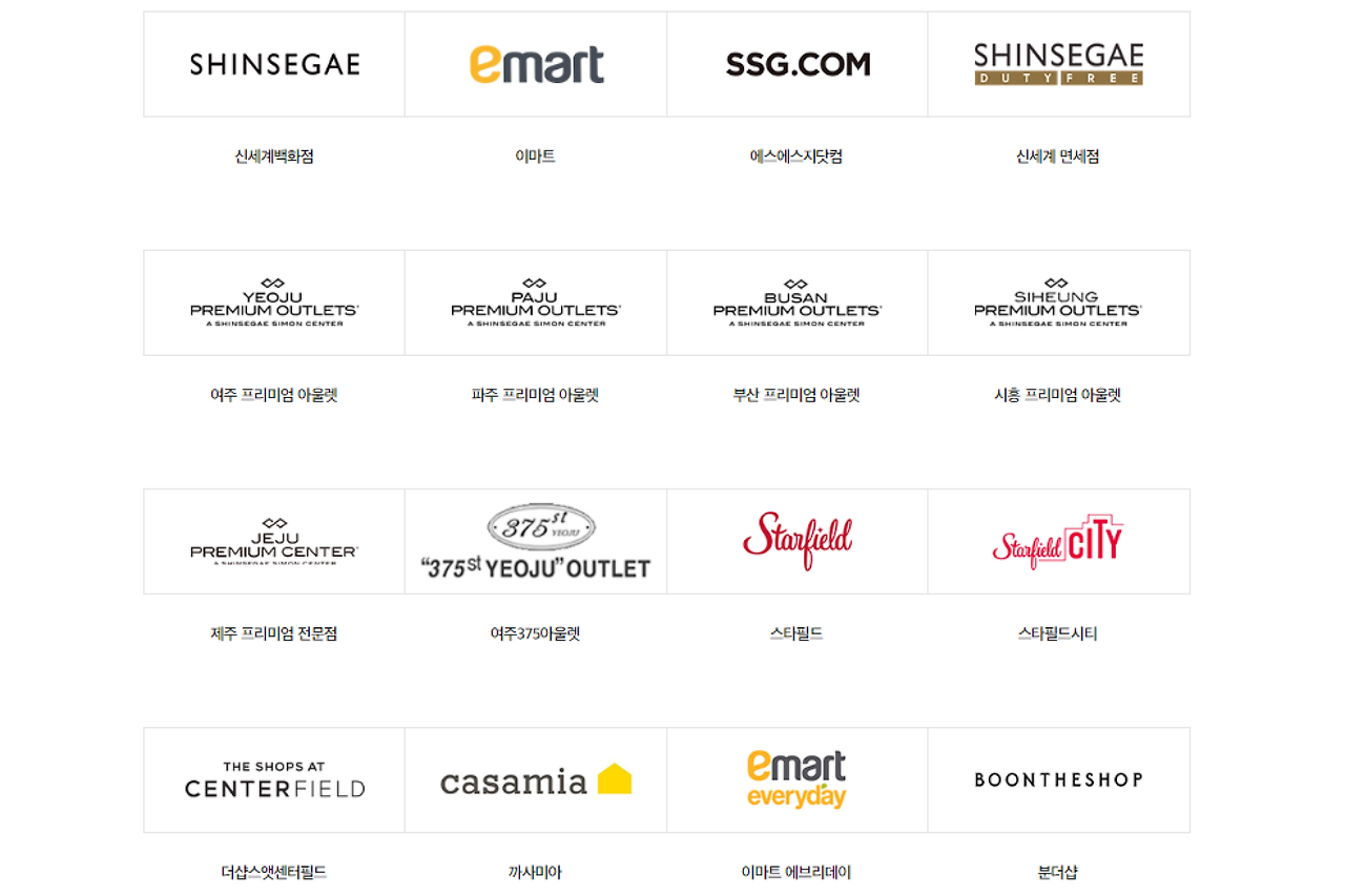 신세계상품권 사용처