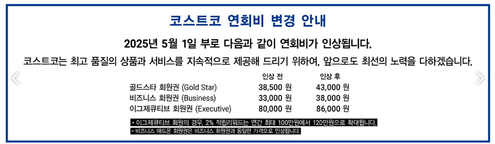 코스트코 인상