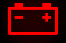 차량 경고등-배터리 충전