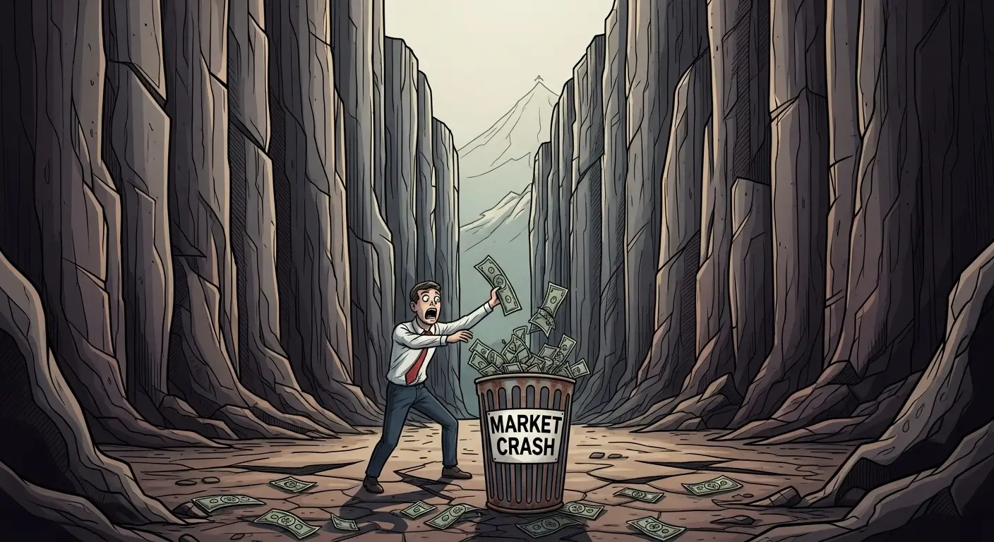 최근의 폭락 경험에 갇혀, 시장의 바닥에서 모든 것을 포기하는 패닉 셀링