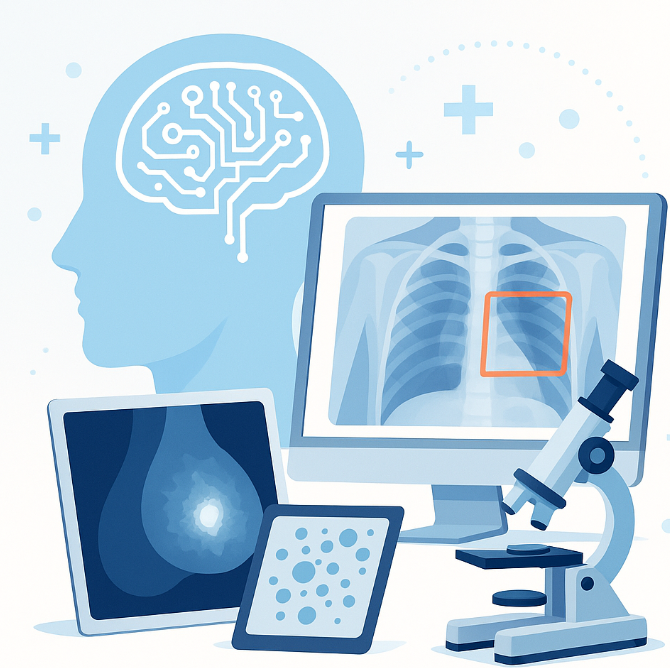 루닛은 AI 기반 암 진단 솔루션 이미지