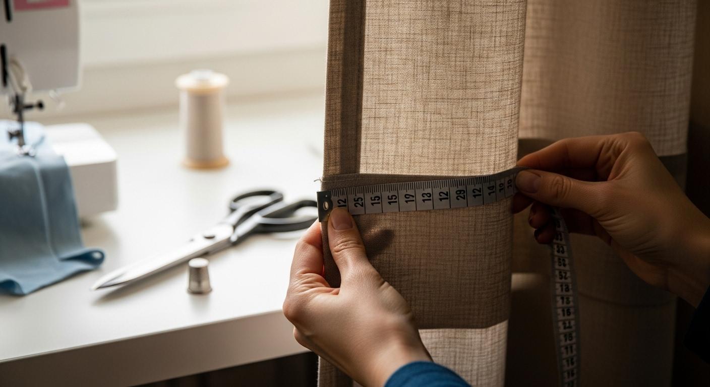 커튼 길이 수선