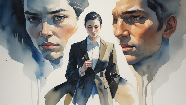 ESTJ는 강하고 단단한 삶을 지향하지만, 그 안에도 말 못 한 감정들이 자리하고 있습니다에 관한 그림