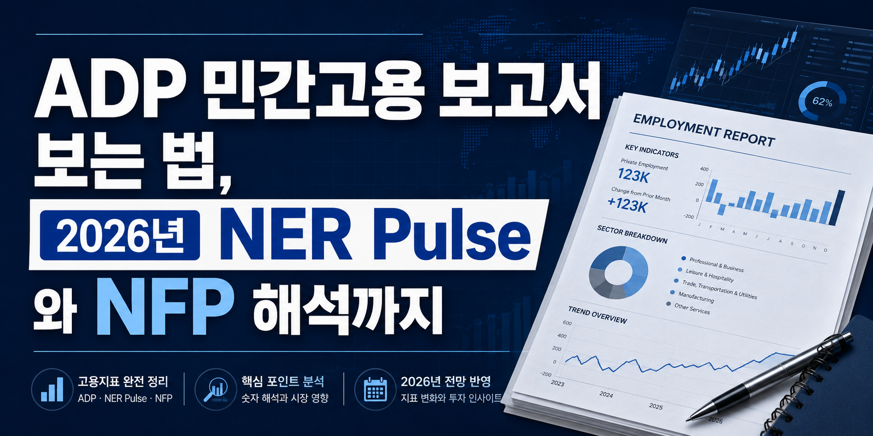 ADP 민간고용 보고서 보는 법, 2026년 NER Pulse와 NFP 해석까지