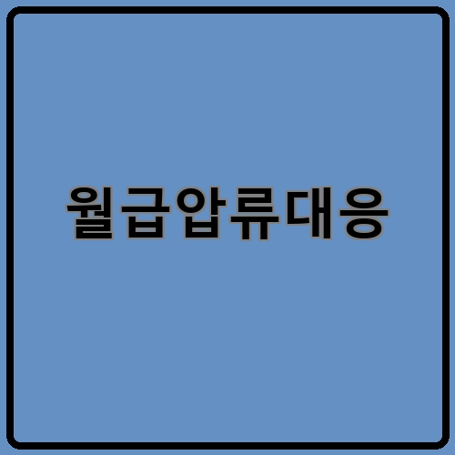 월급압류대응이라고 쓰여있는 텍스트 이미지