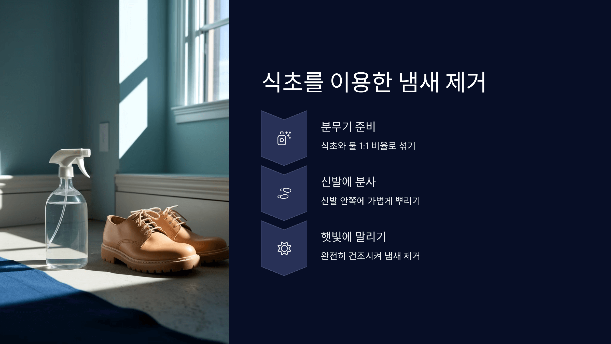 식초 이용