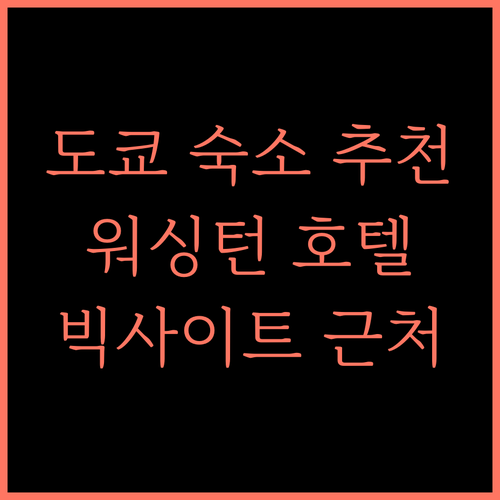 도쿄 베이 아리아케 워싱턴 호텔 추천