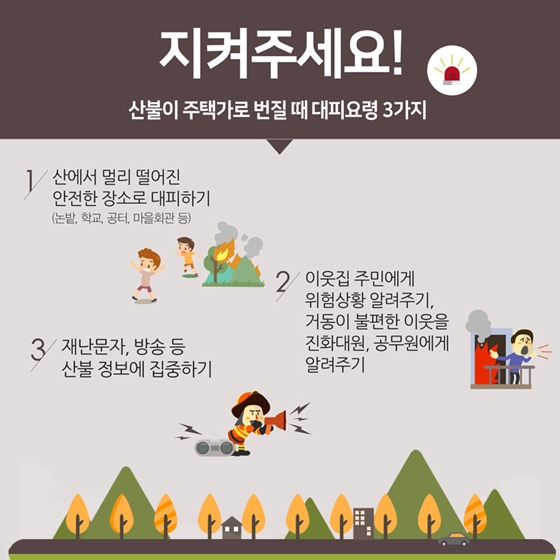 산불 3단계 발령 시 꼭 알아야 할 행동 요령 총정리