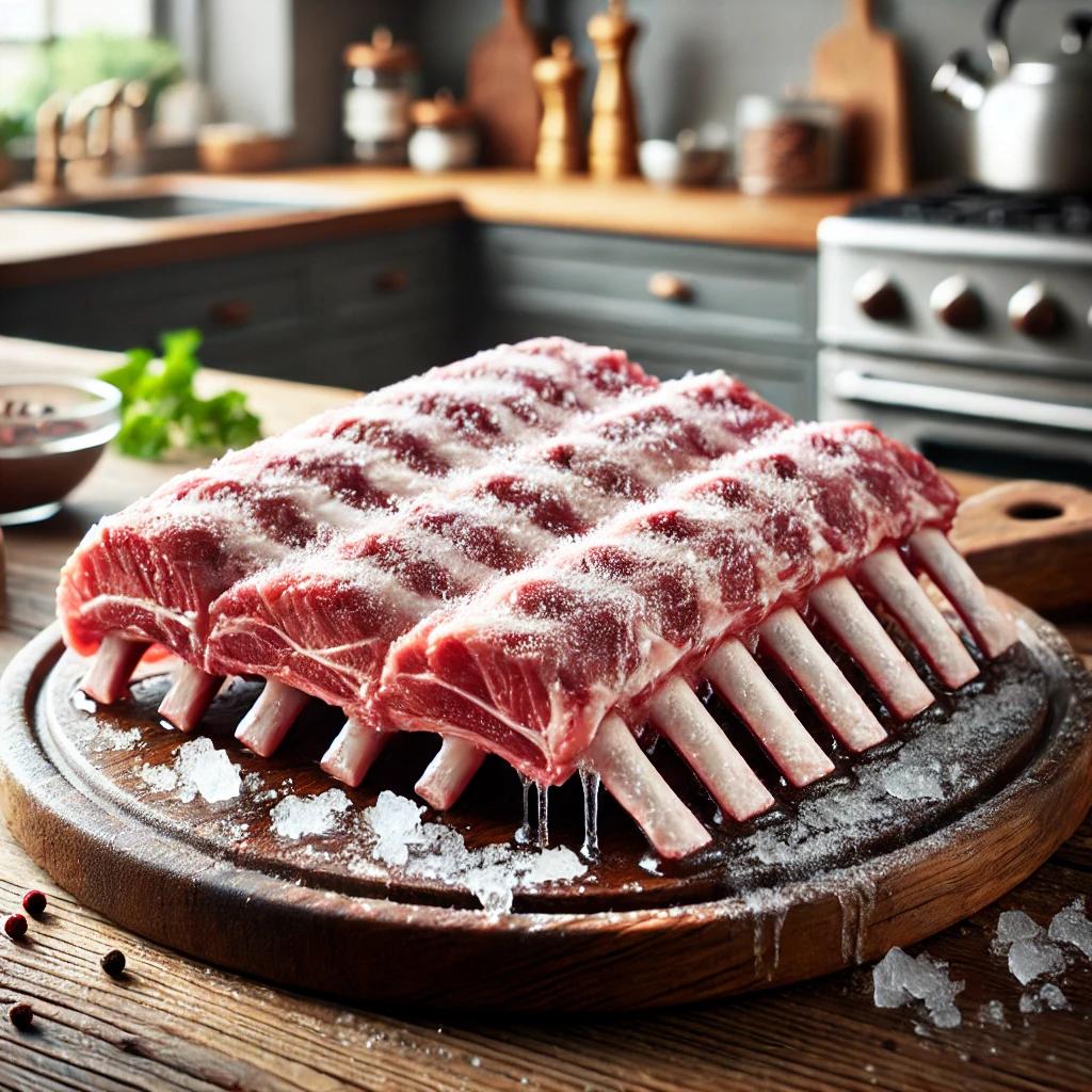 냉동la갈비 핏물빼기