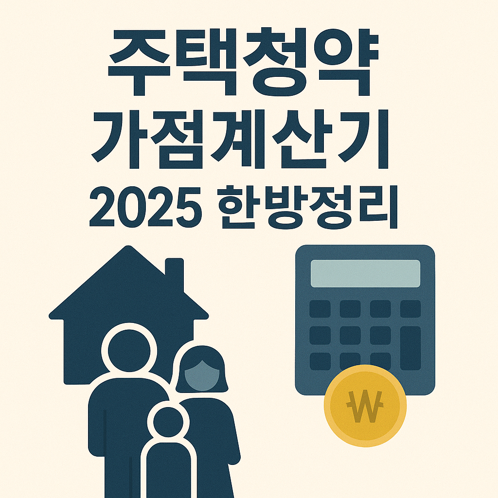 주택청약 가점 계산기 사용법 완벽 가이드 – 2025년 기준 총정리