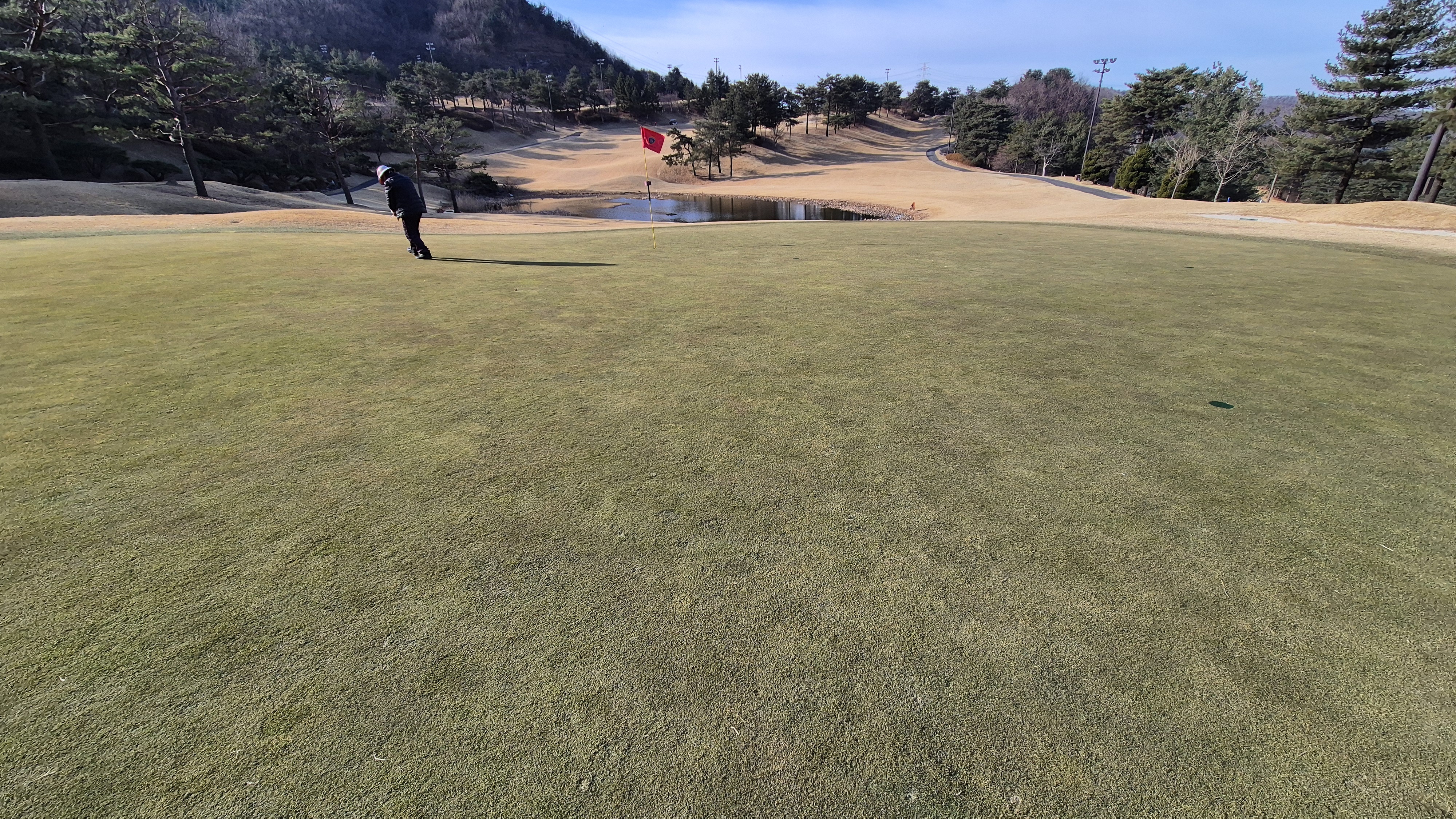 코리아cc 크리크-레이크 코스 그린 관리 상태