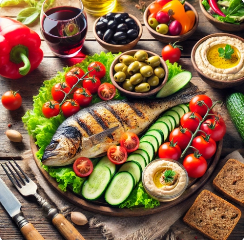 지중해식 식단 관련 이미지