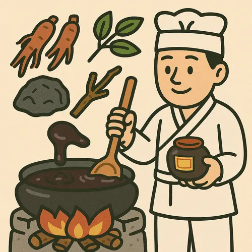 경옥고 재료와 전통 제조 과정3
