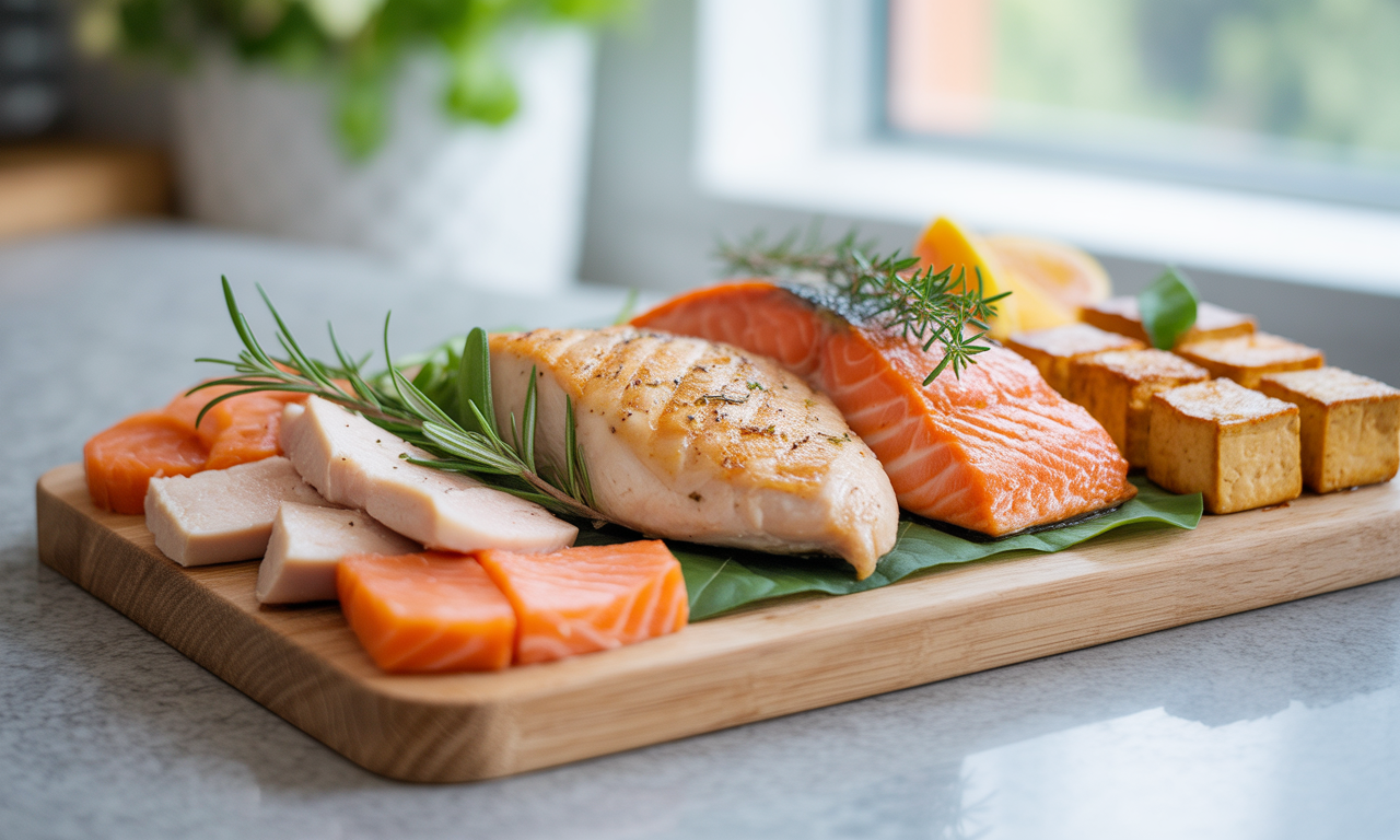 닭가슴살-연어-사진