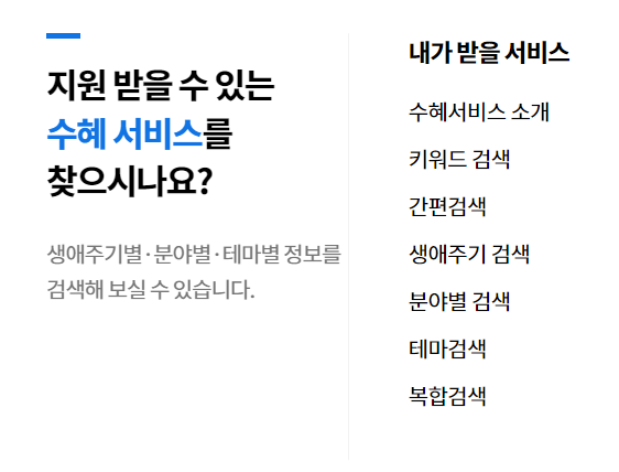 정부 지원금 조회방법