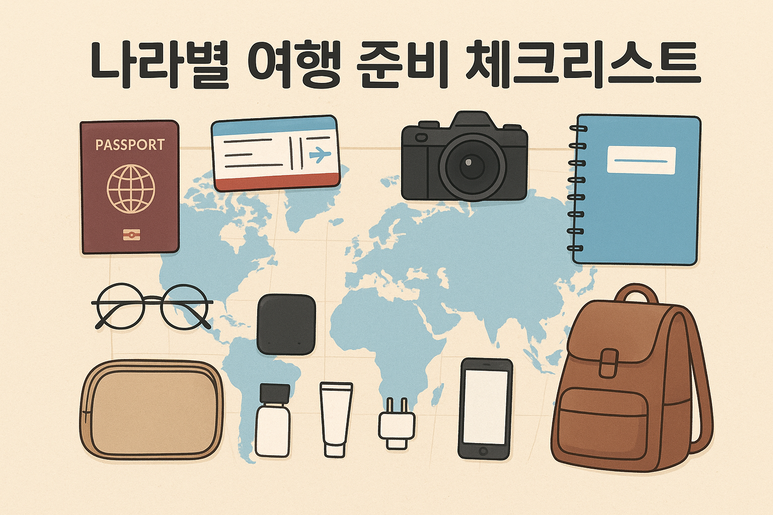 나라별 여행 준비 체크리스트