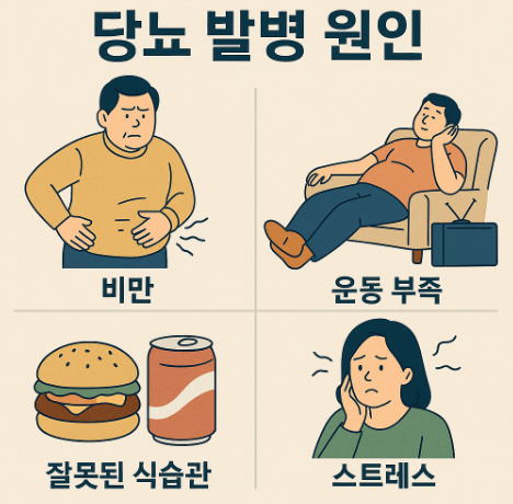 당뇨 발병 원인 관련 사진