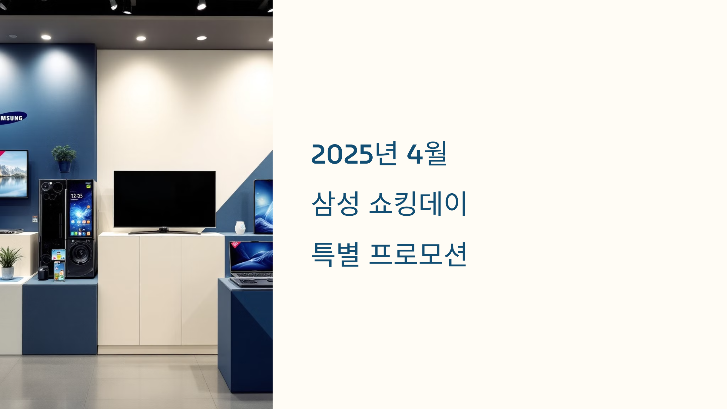 삼성 쇼킹데이 2025년 4월 한달!