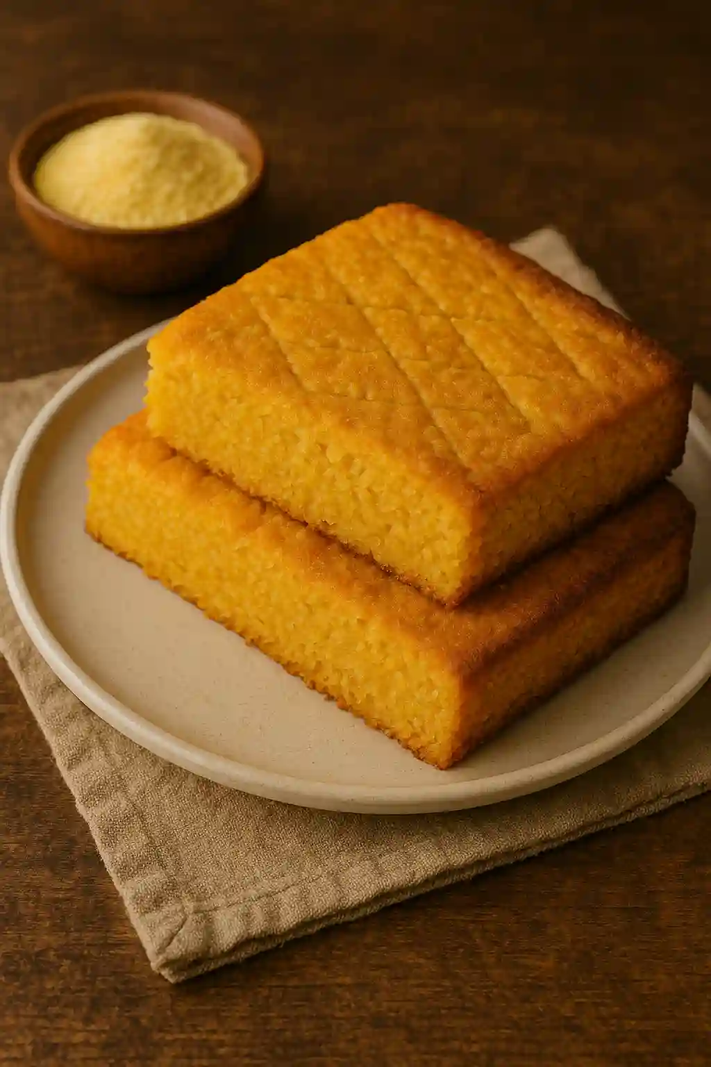 아이티 전통 옥수수빵인 파인드 메이스 사진