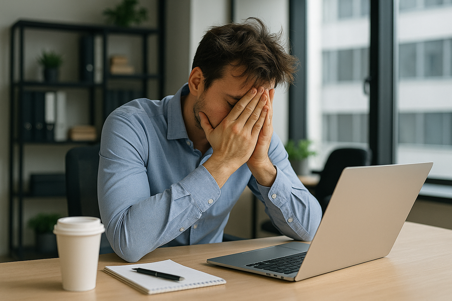 번아웃 상태의 직장인