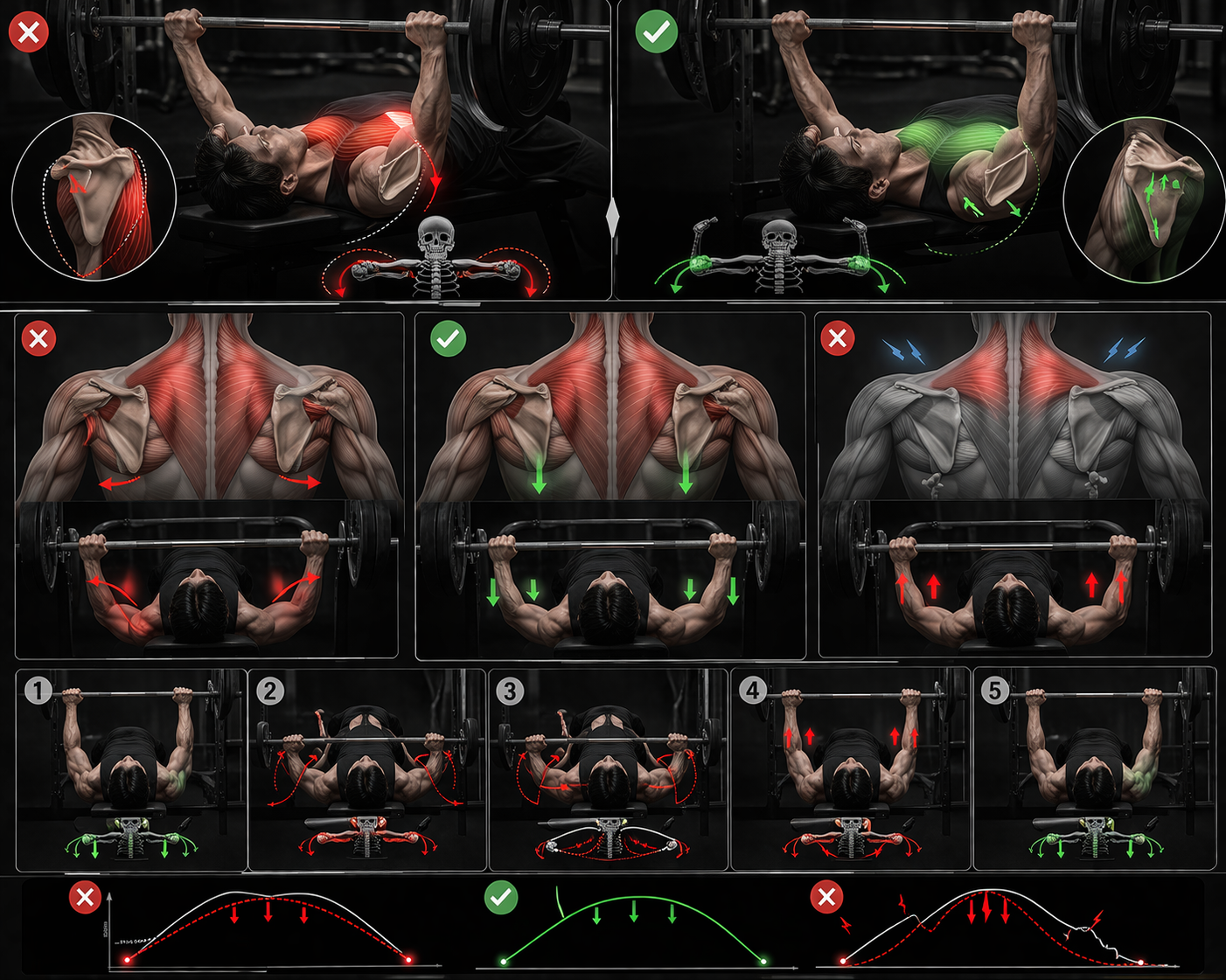 운동 기준:
견갑 고정 완성의 핵심 기준