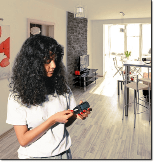 당뇨병 여성 혈당 측정