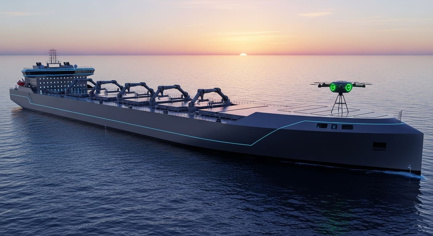 LNG 운반선이 건조되는 조선소 현장